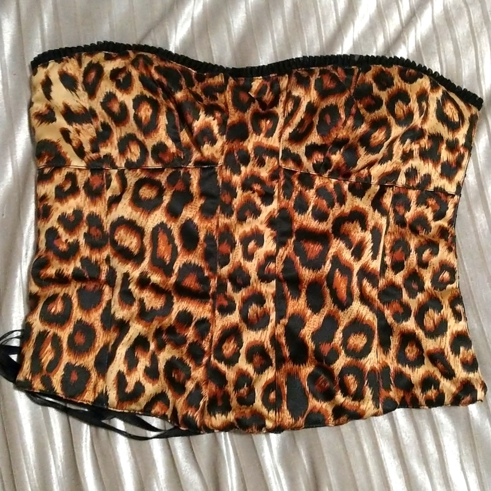 Vintage Victoria's Secret Animal Print Corset
